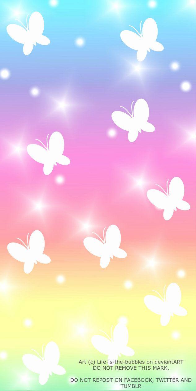 Rainbow Butterfly Background By Life Is The Bubbles
