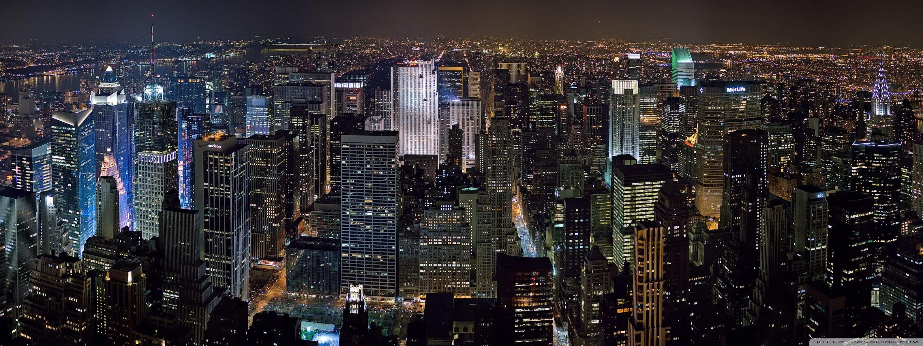 New York Midtown Skyline HD desktop wallpaper, Widescreen, High