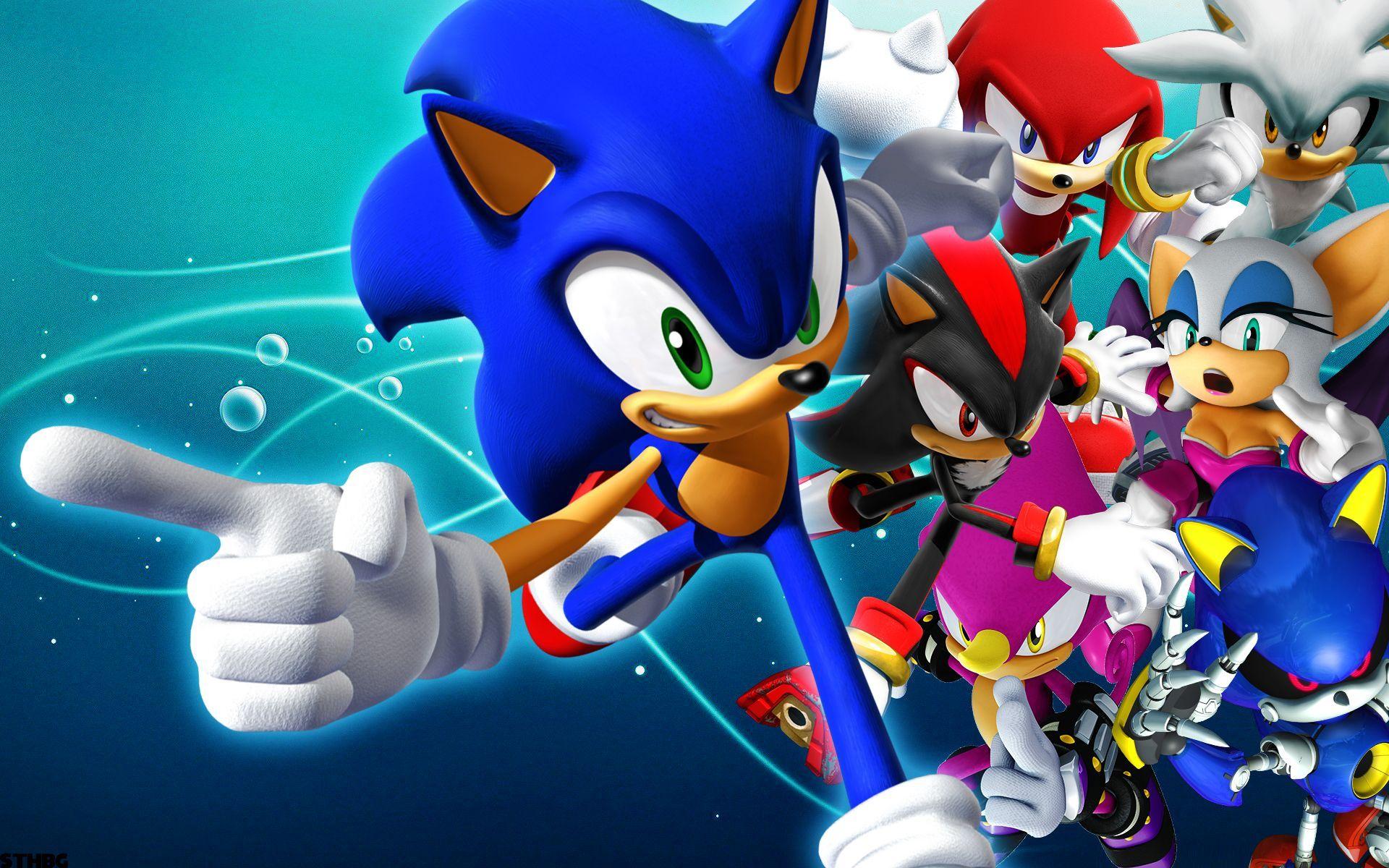 Sonic The Hedgehog And Friends Wallpaper