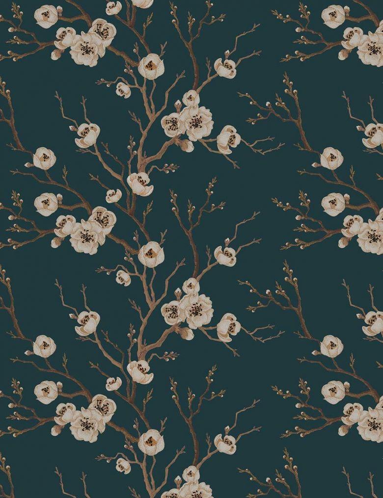 Japanese Floral Tree Wallpaper by Wallpaper + Folk. FEATHR™
