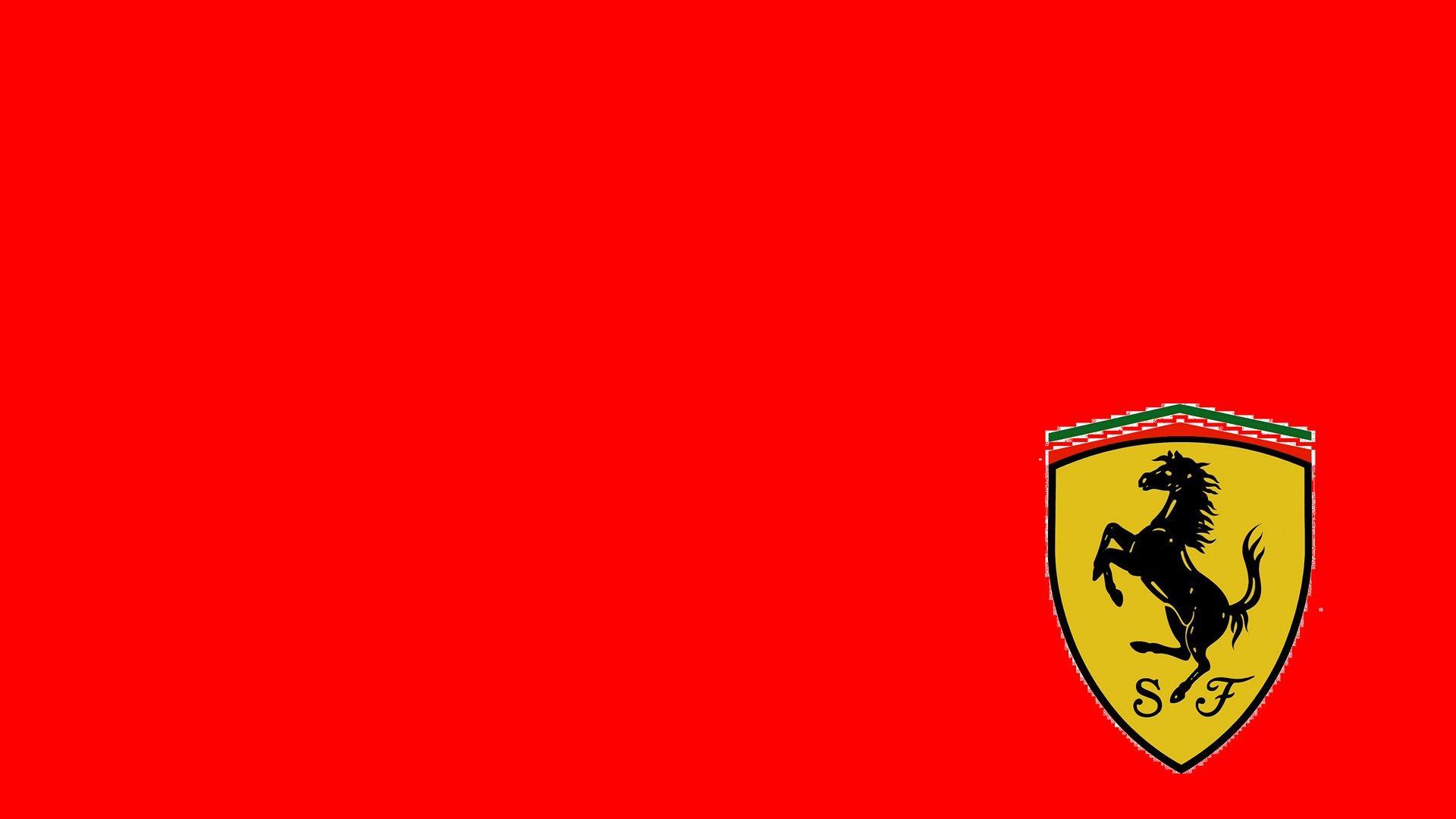 Scuderia Ferrari Logo Red Background 1920x1080 Hd Motorsport