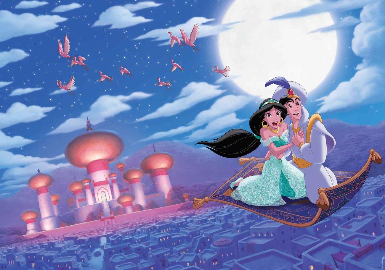 Disney Princesses Jasmine Aladdin Wall Paper Mural. Buy at