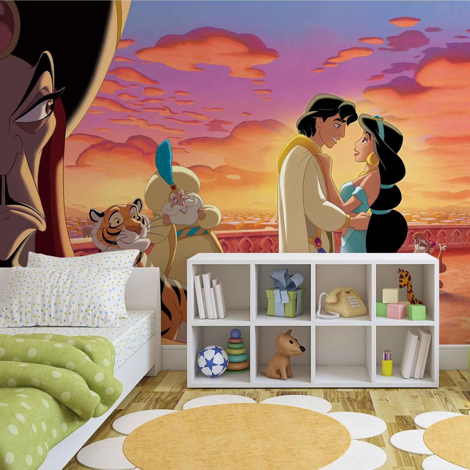 Disney Princesses Jasmine Aladdin Photo Wallpaper Mural 2448WM