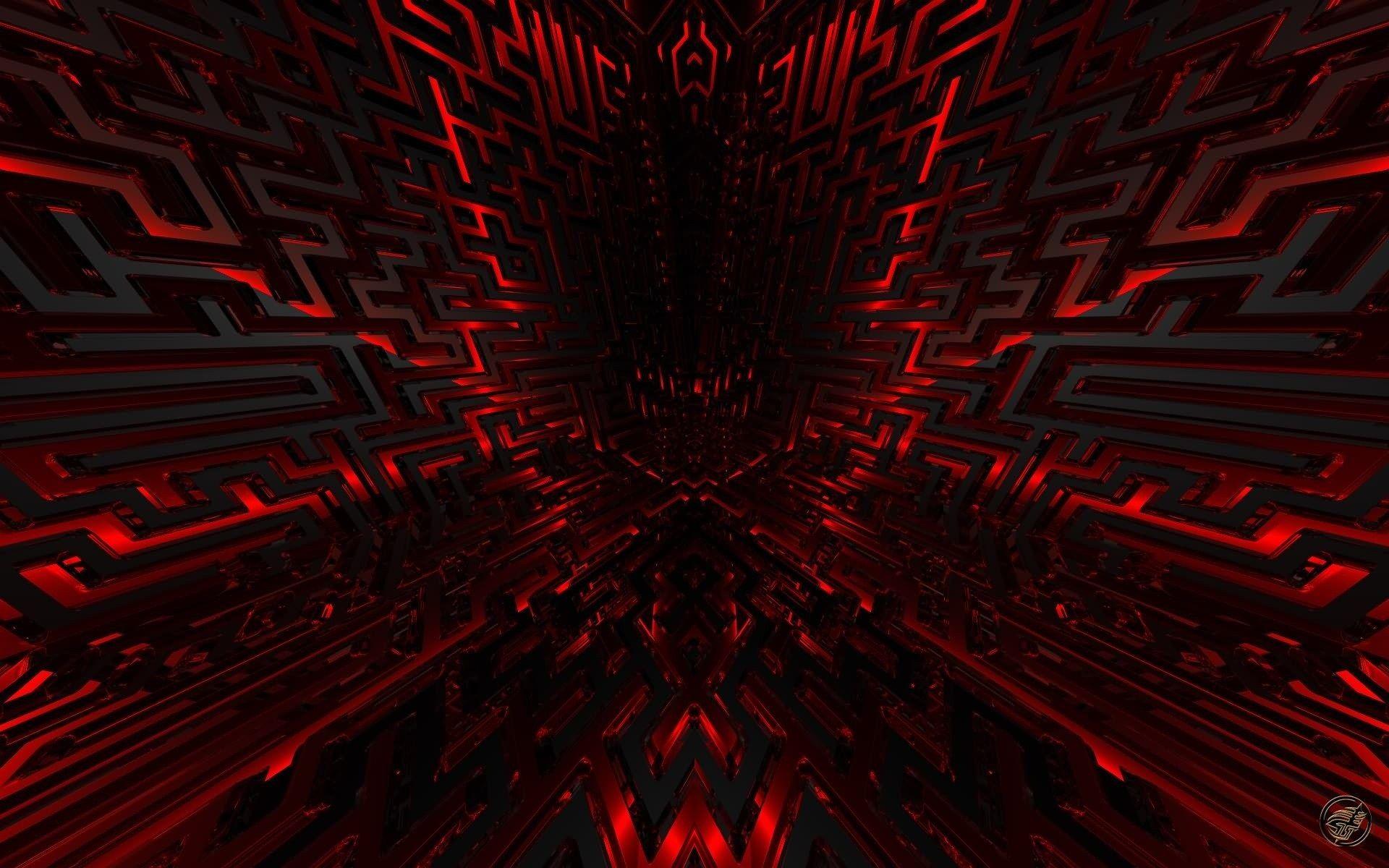 Red Techno Wallpaper
