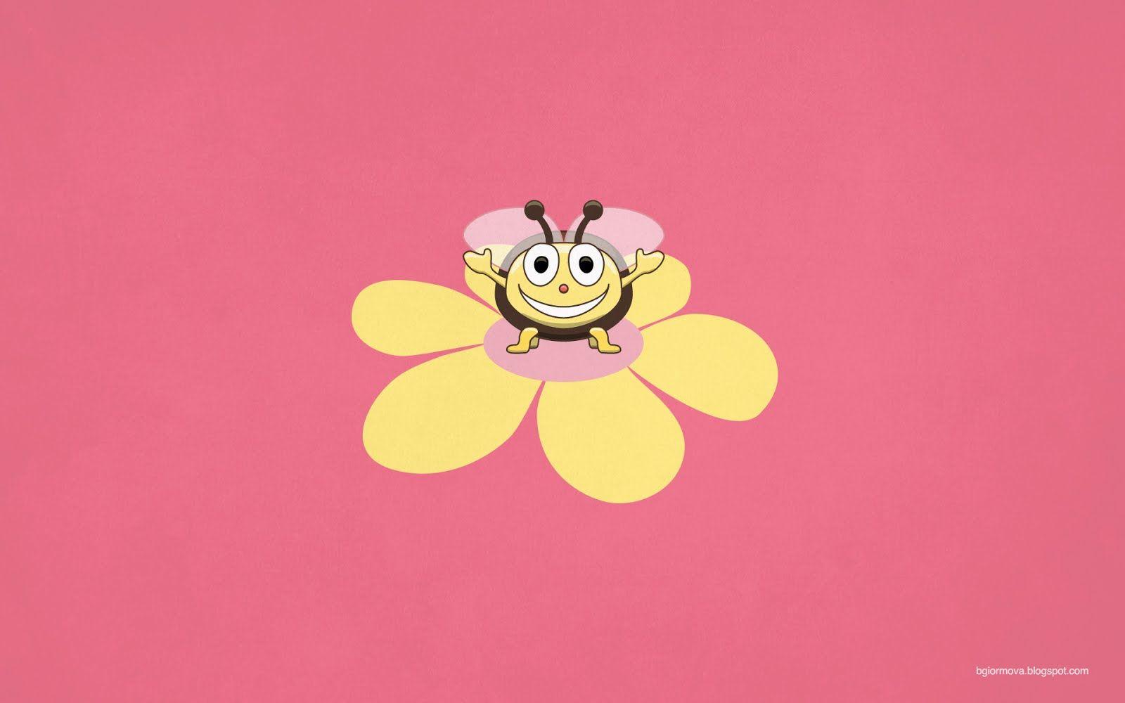 My Grinning Mind: Happy Cartoon Bee Kids Illustration