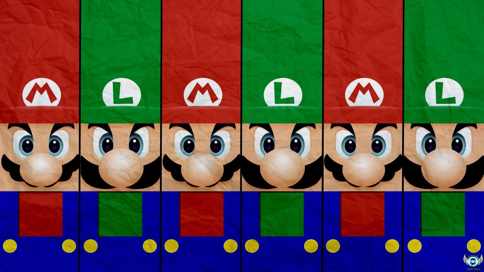 SPEED ART .:: Real Mario & Luigi Paper Wallpaper