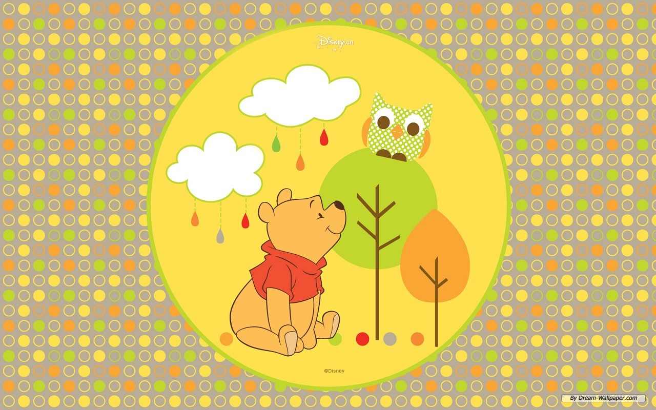 Pooh Bear And The Owl Wallpaper