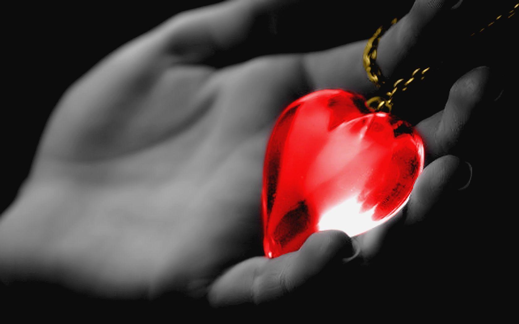 Black And White Hearts Love Photography Red 1680x1050