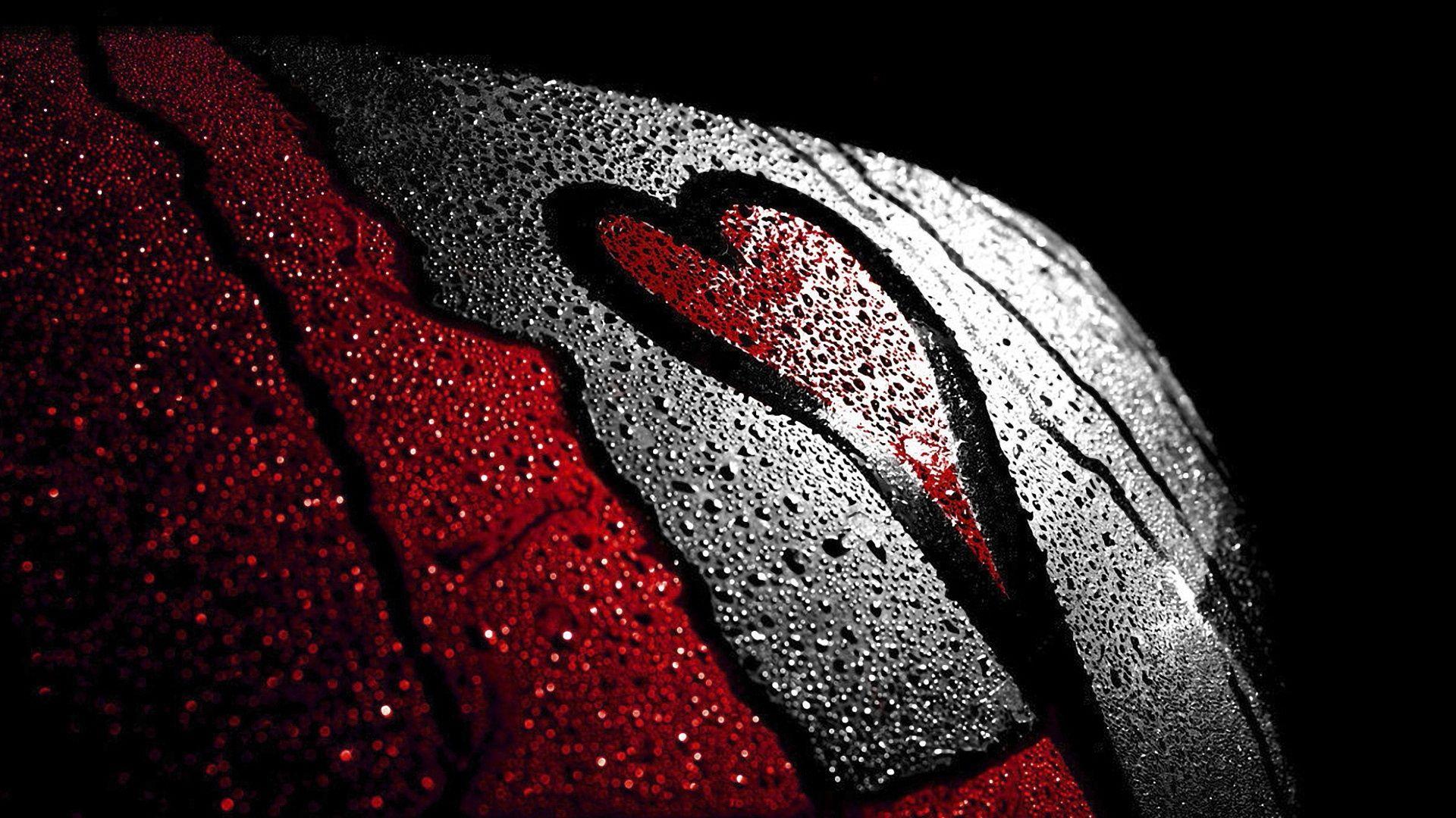 Love Red Black Image HD Wallpaper