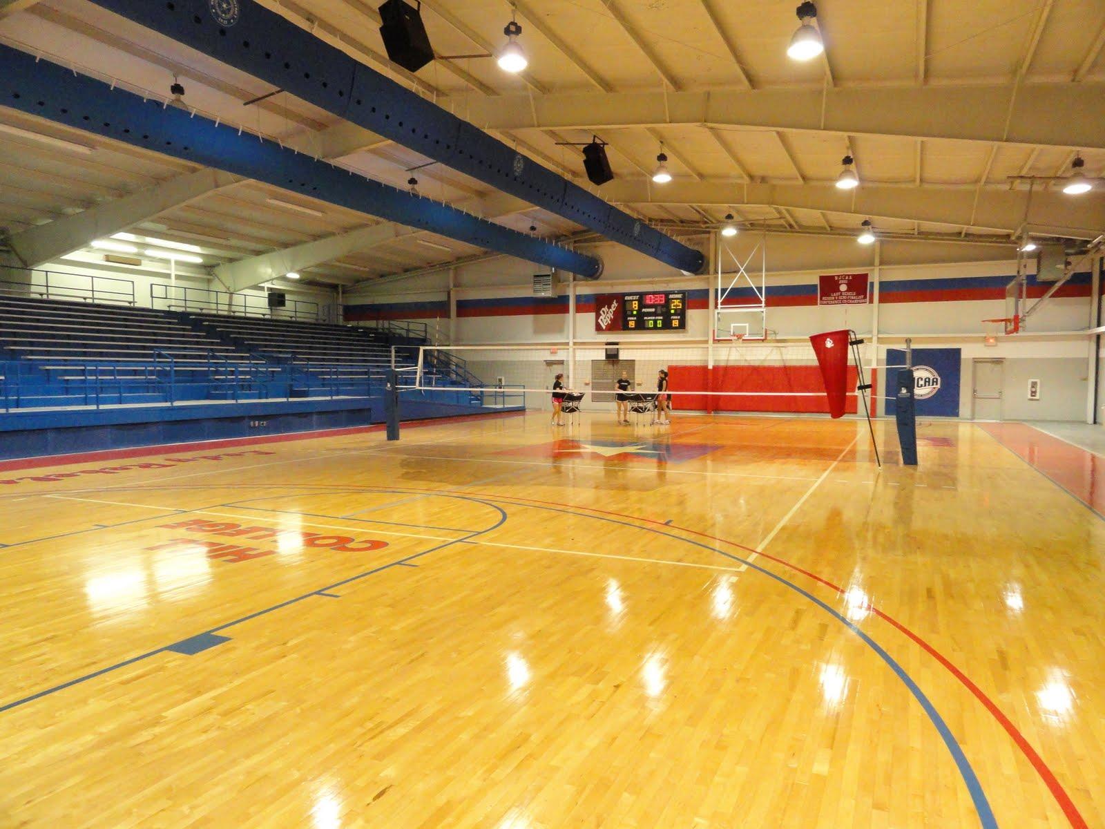 Hill College Volleyball: Picture of gym