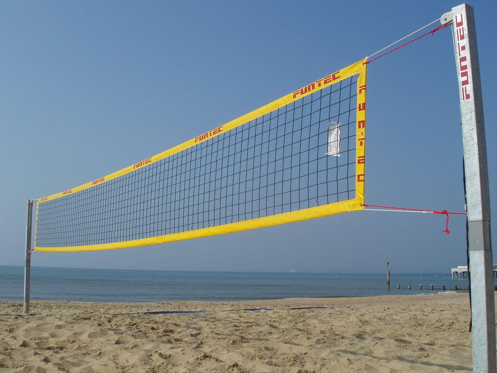 Beach Volleyball Court on Boscombe Beach. Lets Go Out Bournemouth