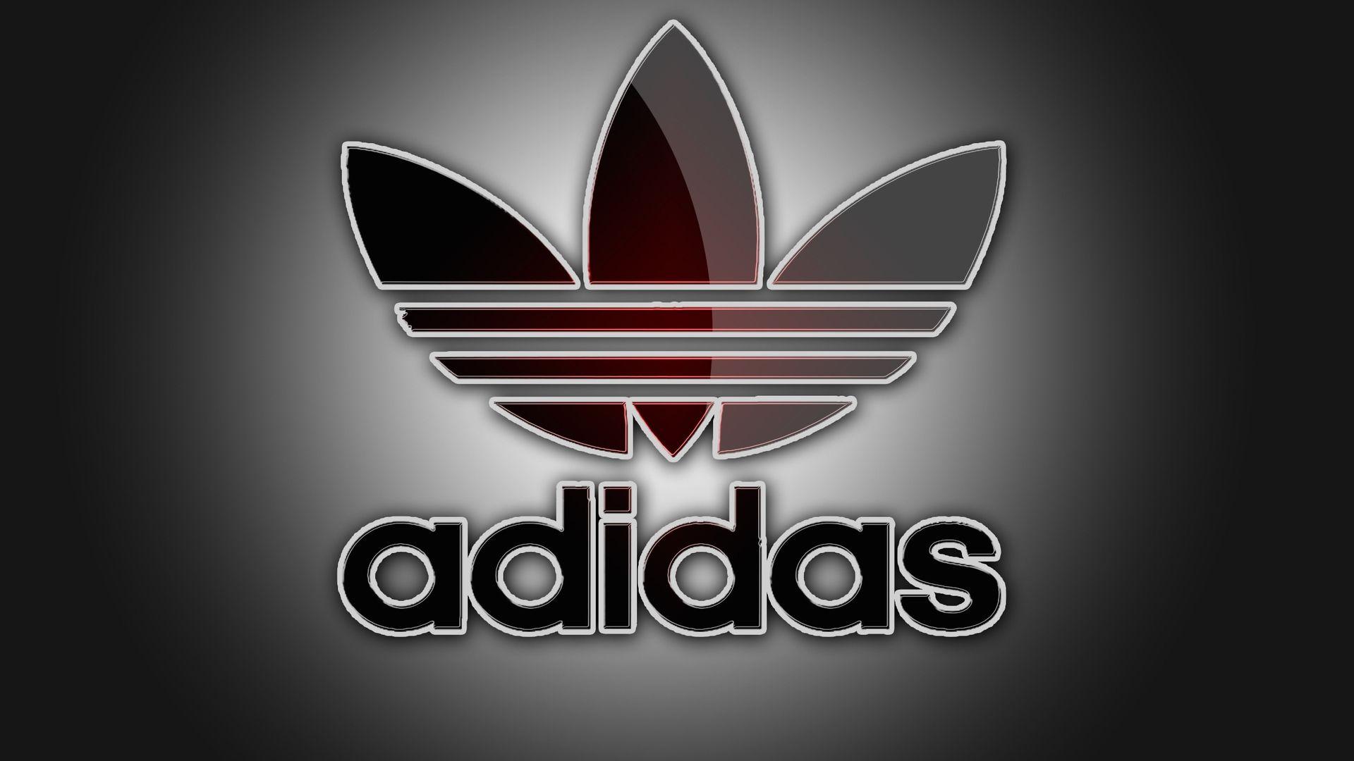 Adidas Hd Black Logo Wallpaper