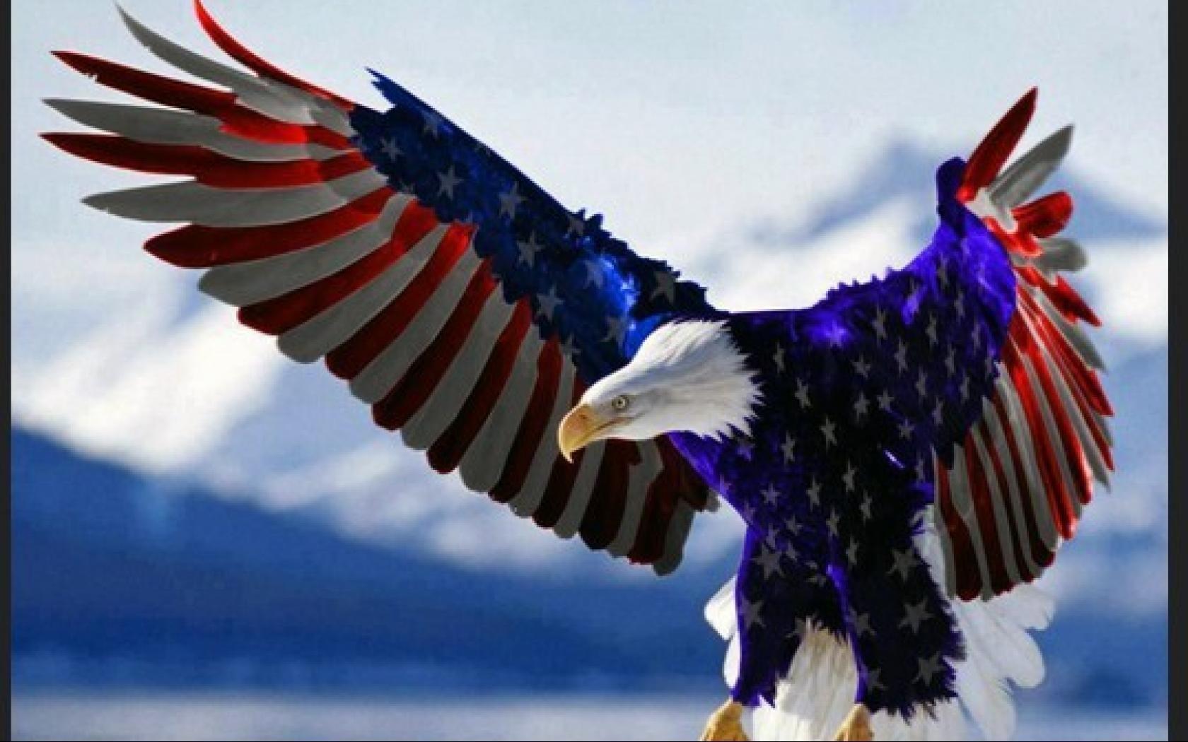 Desktop eagle and american flag picture wallpaper. American Flagg