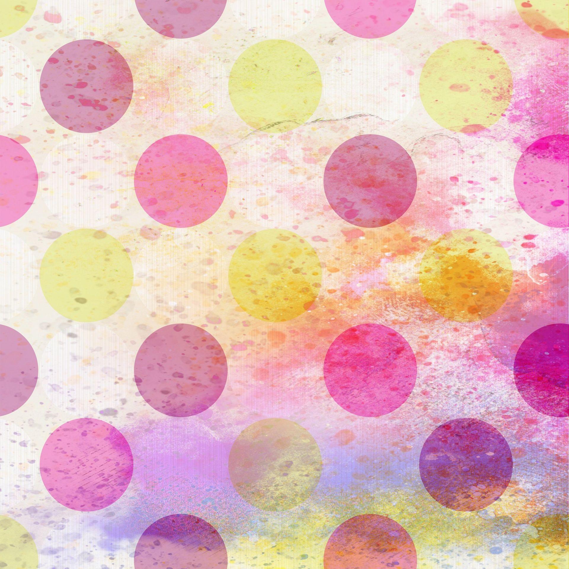 Polka Dots Watercolor Background Free Domain