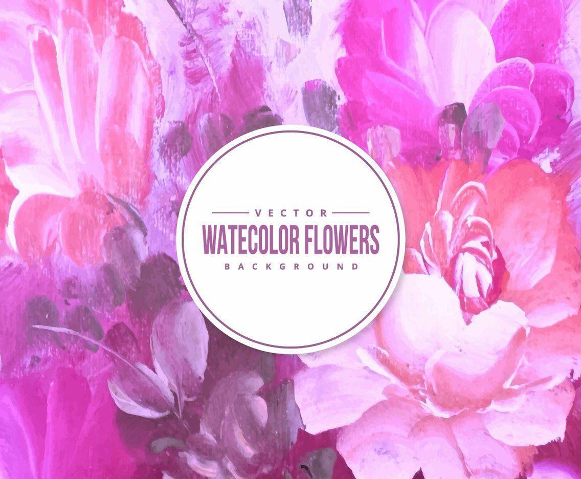 Floral Watercolor Background Vector Art & Graphics