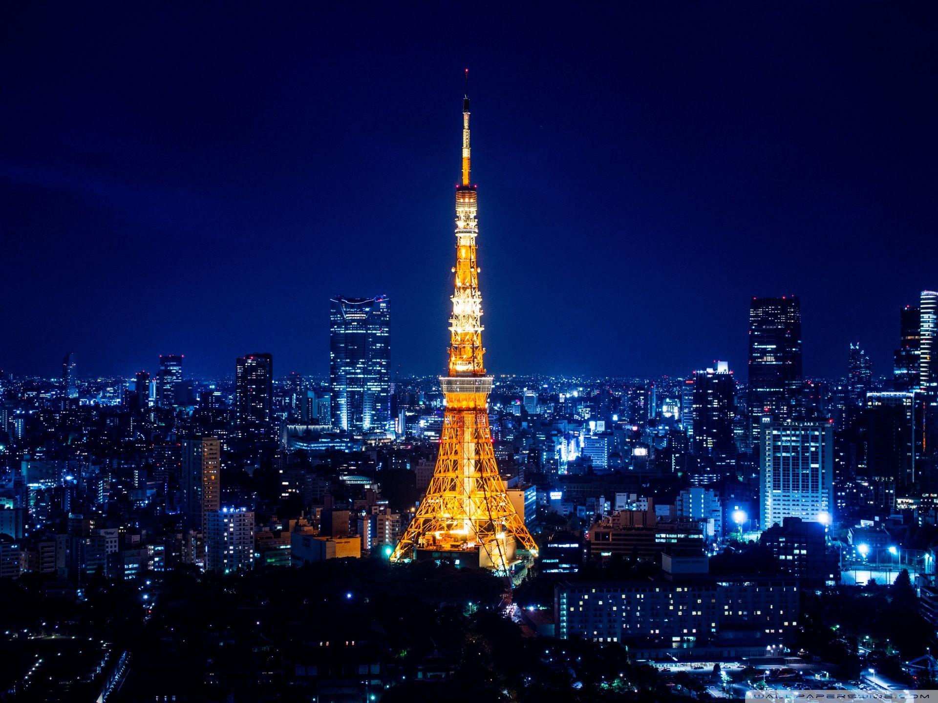 Tokyo Tower At Night ❤ 4K HD Desktop Wallpaper for 4K Ultra HD TV