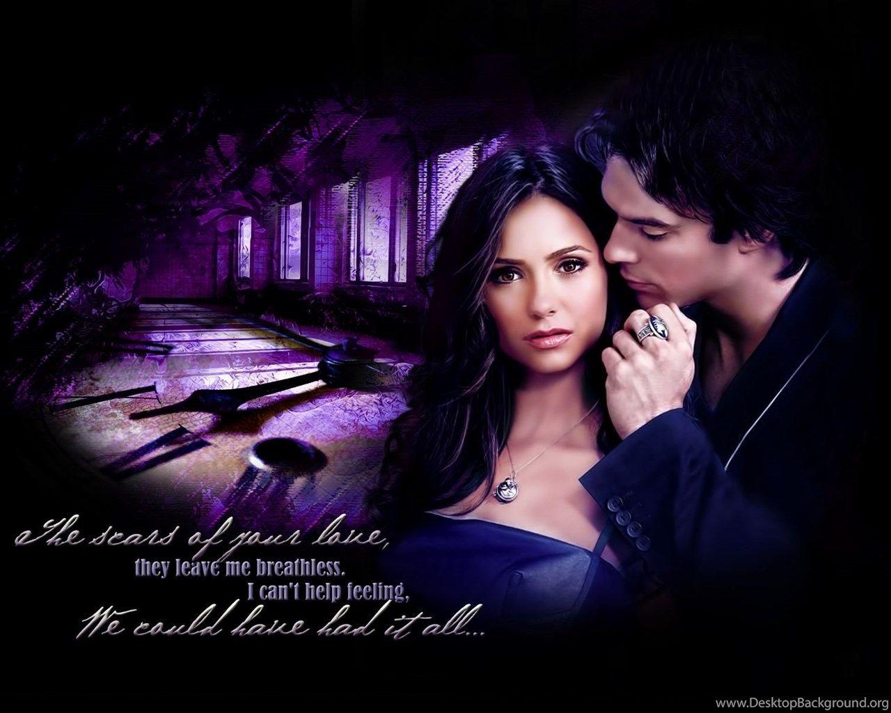 The Scars Of Your Love Damon & Elena Wallpaper