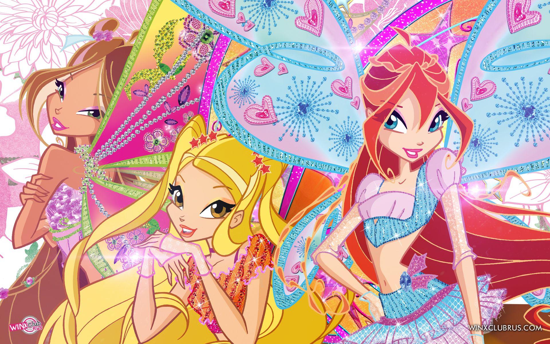 Winx Club new bright and colorful wallpaper with lots