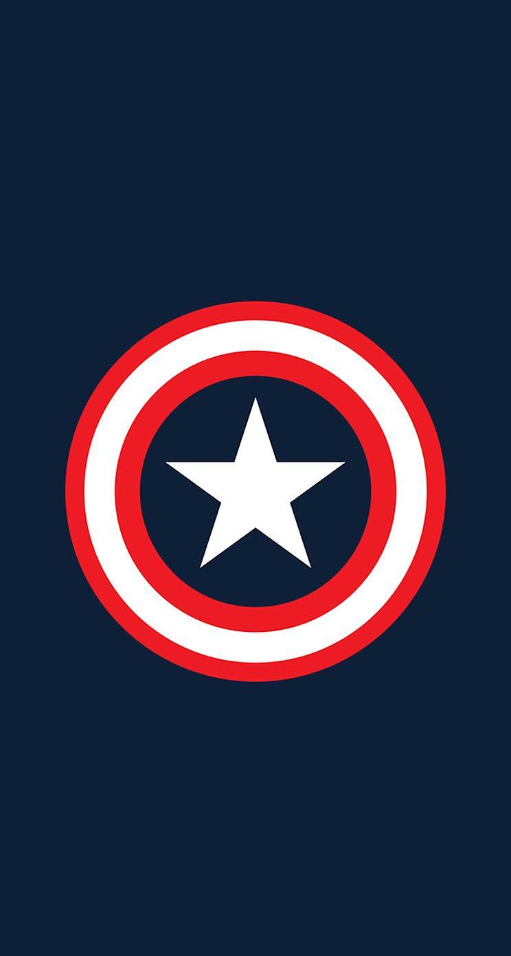 Marvel Universe Captain America Shield iPhone Wallpaper