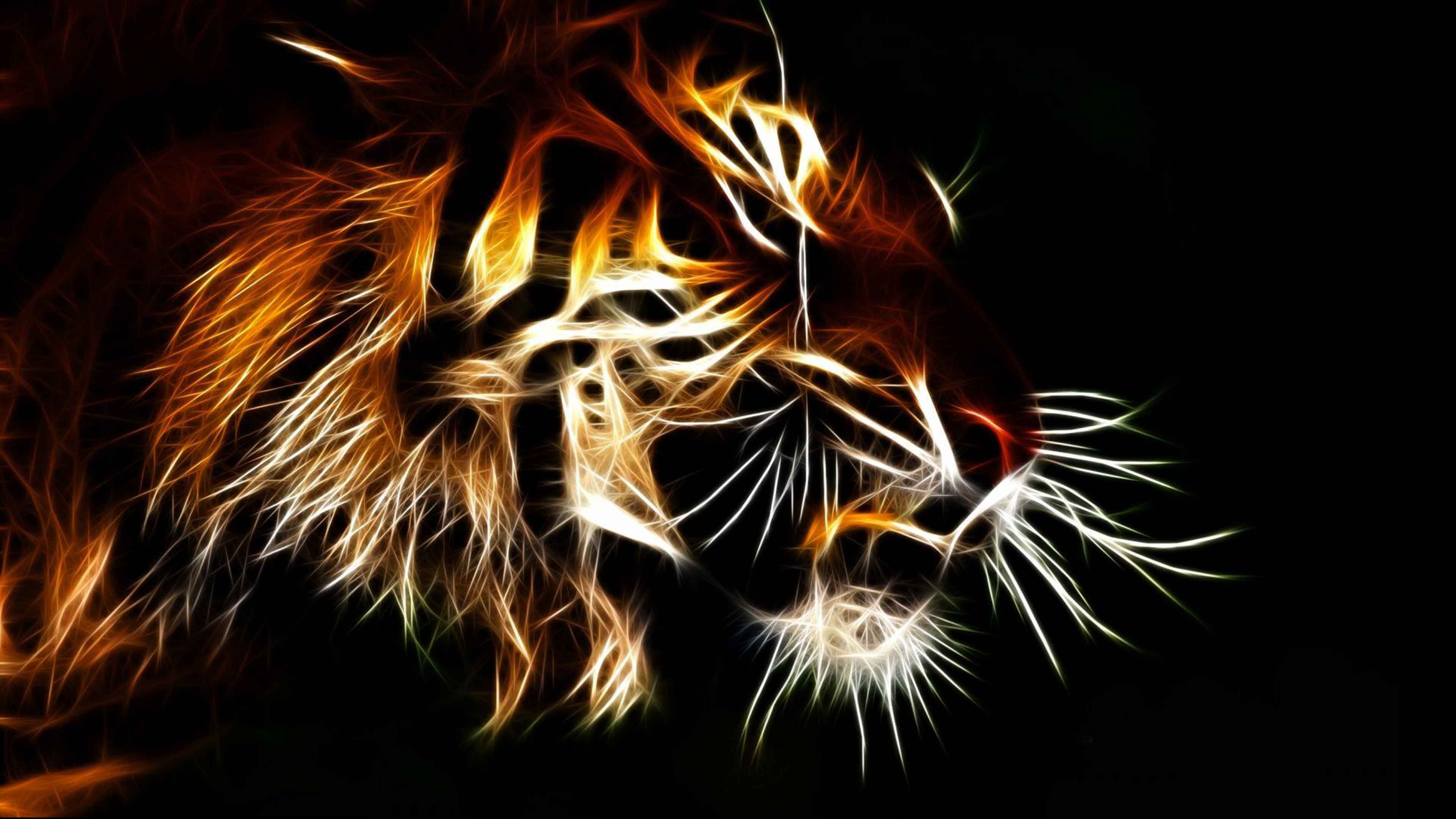 3D Animated Tiger Wallpaper