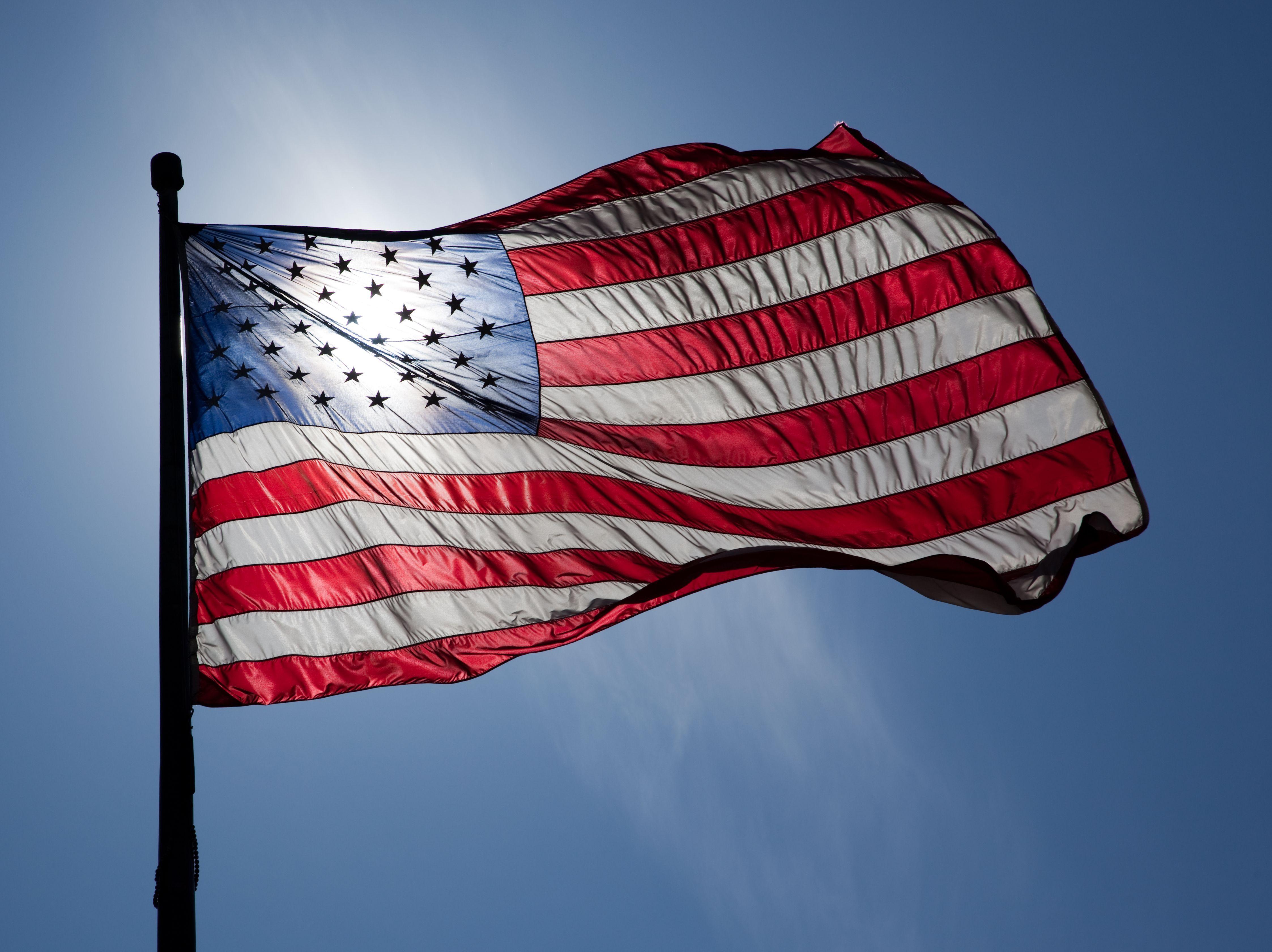 American Flag, HD World, 4k Wallpaper, Image, Background, Photo