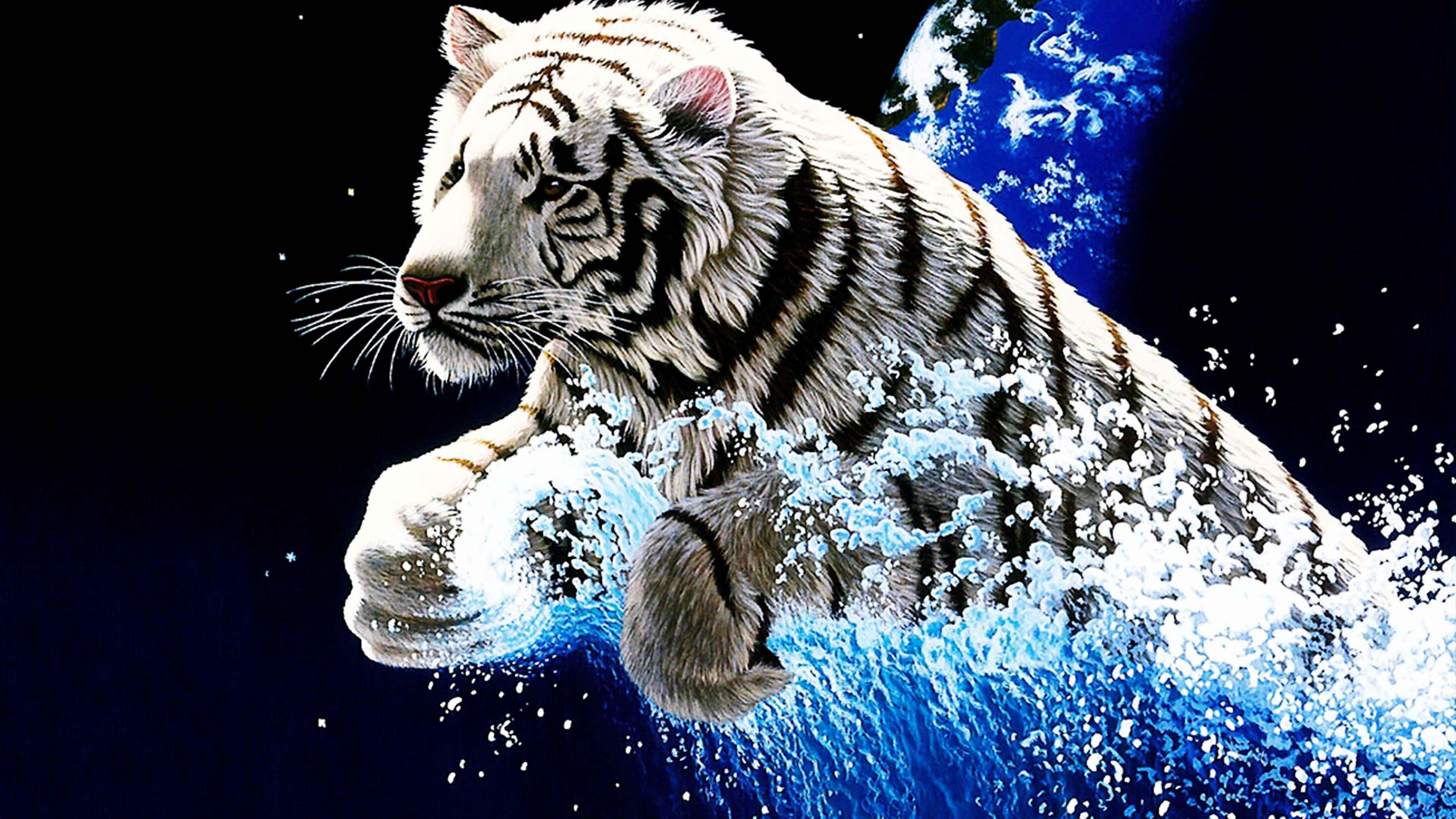 Tiger Wallpaper 3D Phone. Animals Wallpaper. Tiger