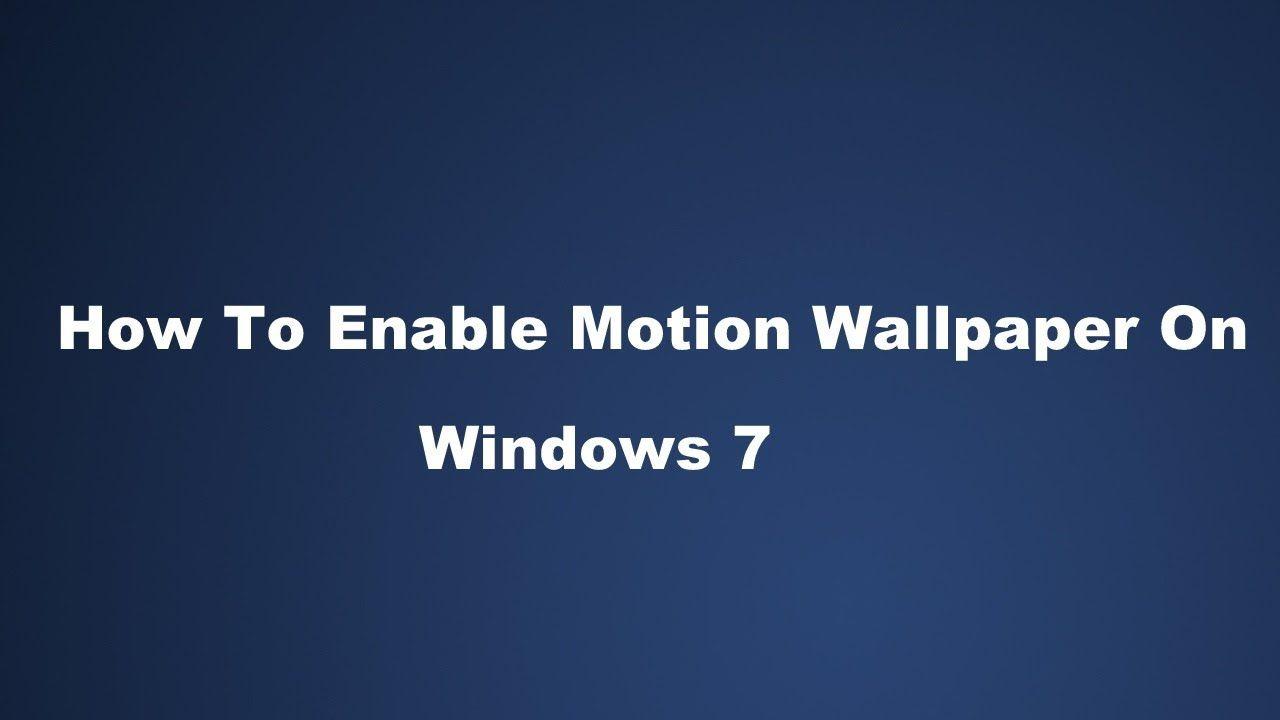 How To Enable Dreamscene Or Video Wallpaper In Windows 7
