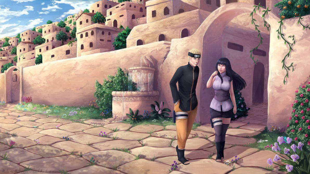 Naruto and Hinata [Wallpaper] + Speedpaint