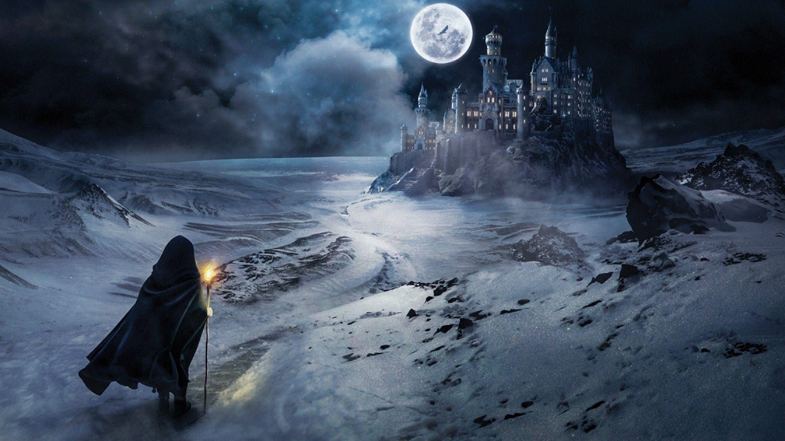 Fantasy Journey In Night Wallpaper