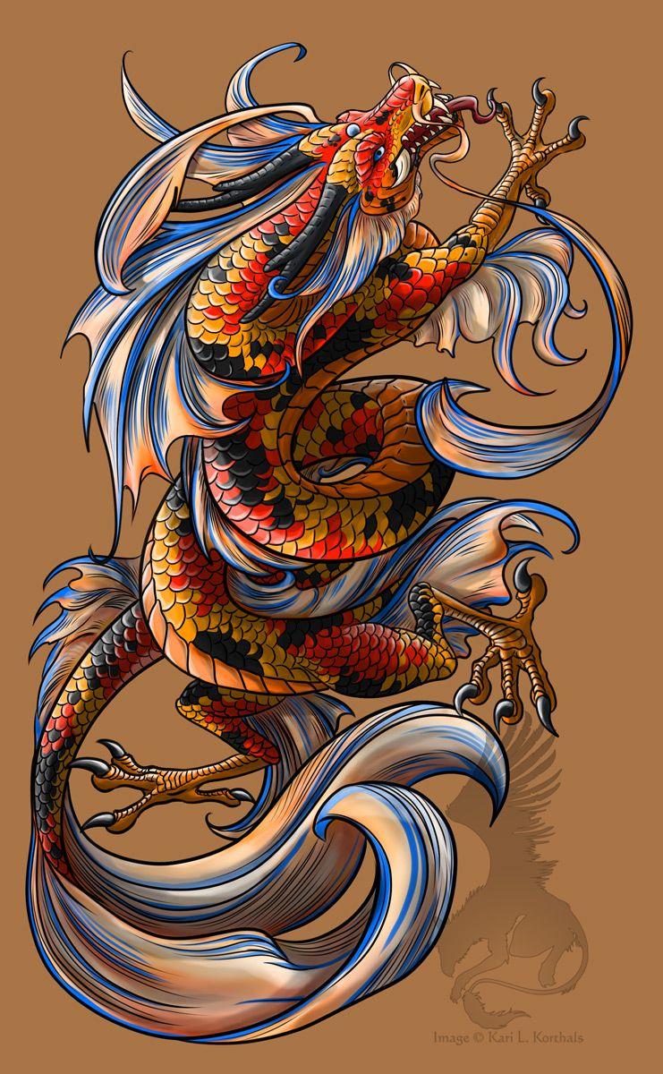 Koi Dragon tattoo