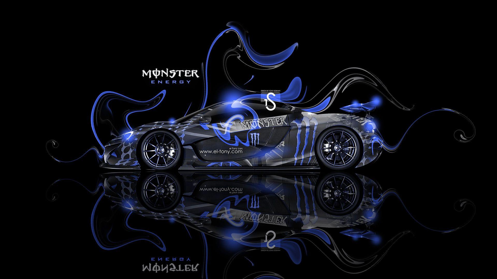 Monster Energy McLaren P1 Fantasy Plastic Car 2013