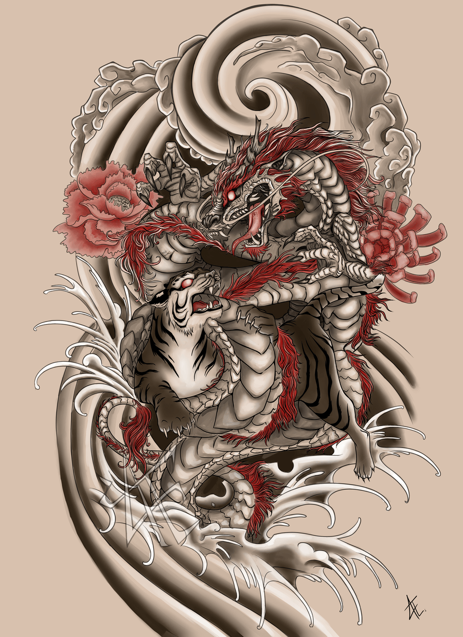Japanese Tattoo Commission By Beautiful Beasties