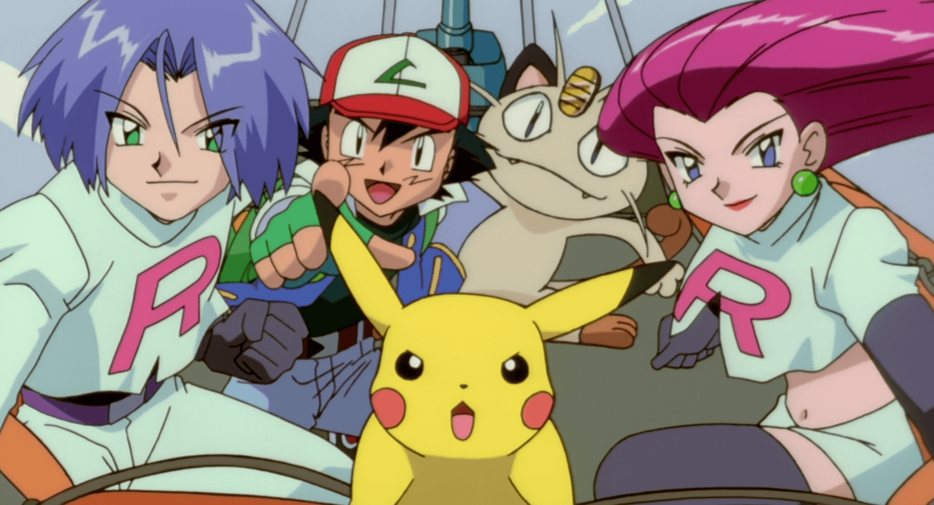 Anime Pokemon Jessie (Pokémon) Ash (Pokémon) Pikachu Meowth (Pokemon