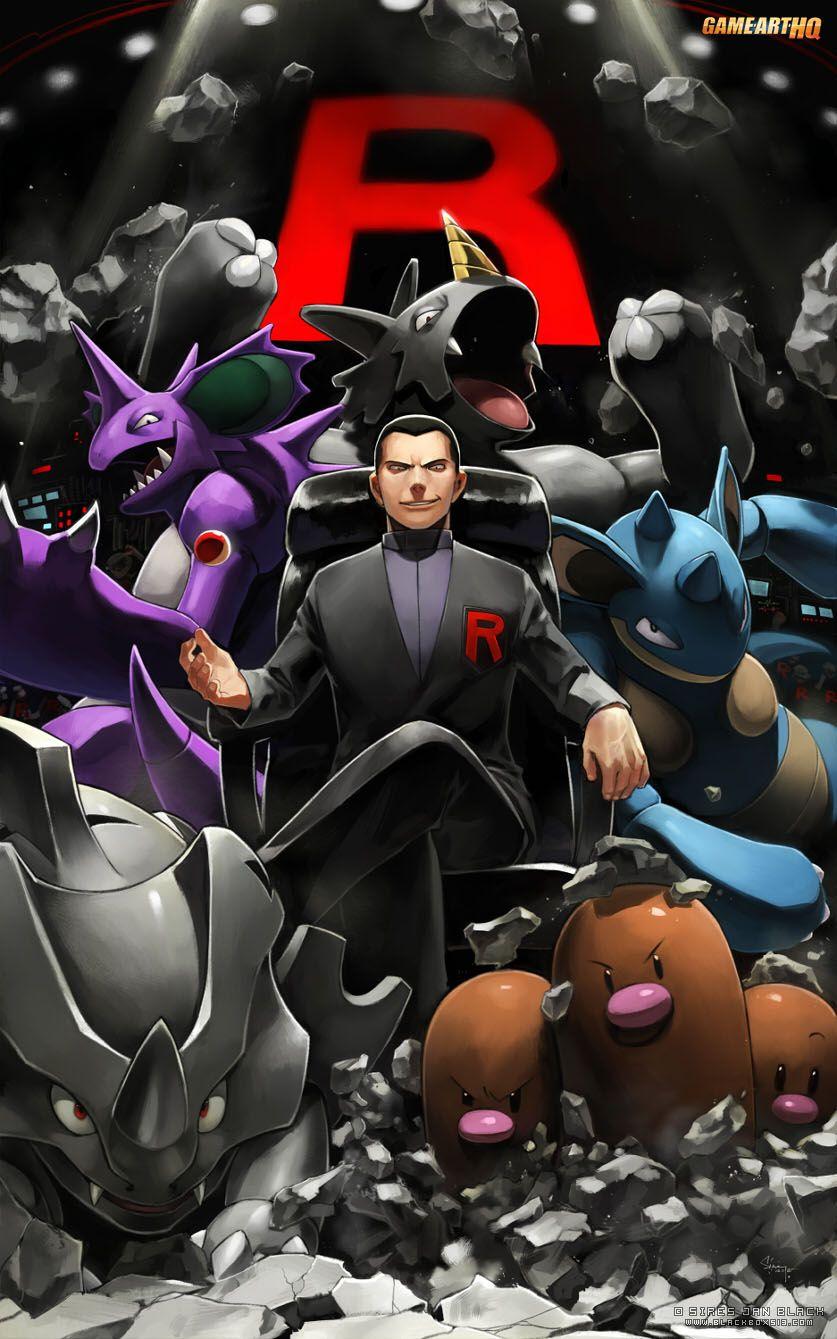 Giovanni the Team Rocket Boss in the Pokémon Games!