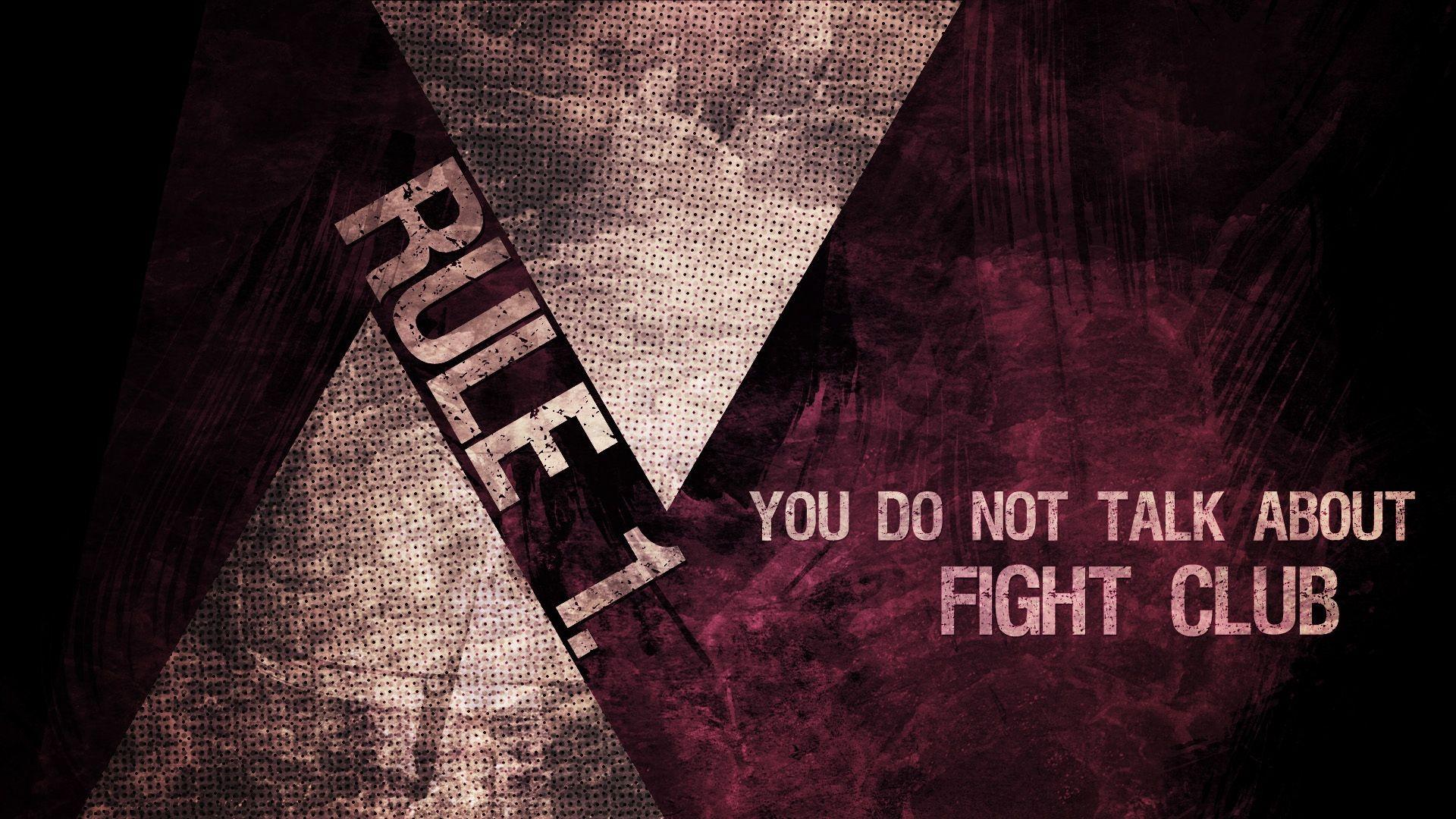 Download wallpaper 1920x1080 fight club, rule, you do not talk about