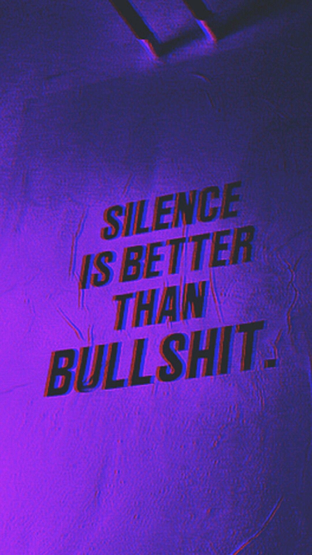 But I'm really not enjoying this silence rn//. Wallpaper. Quotes