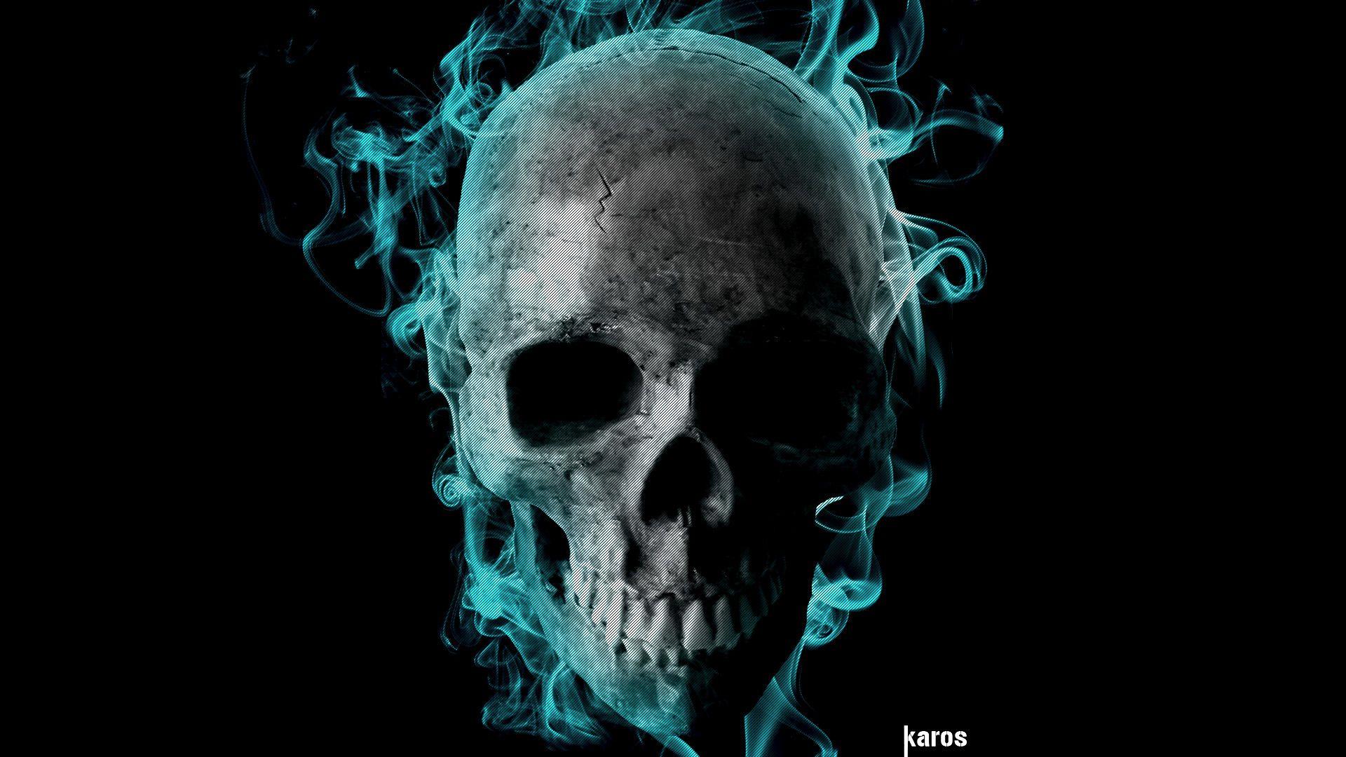 Flaming skull. Fotolip.com Rich image and wallpaper