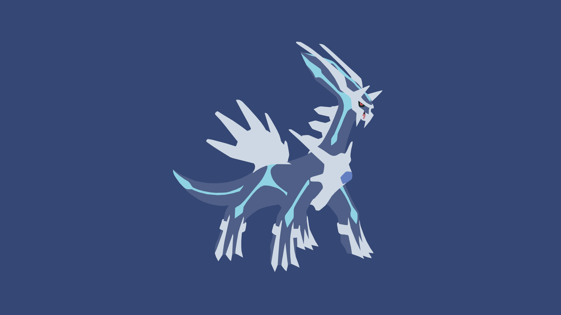 Minimalistic Wallpaper: Dialga