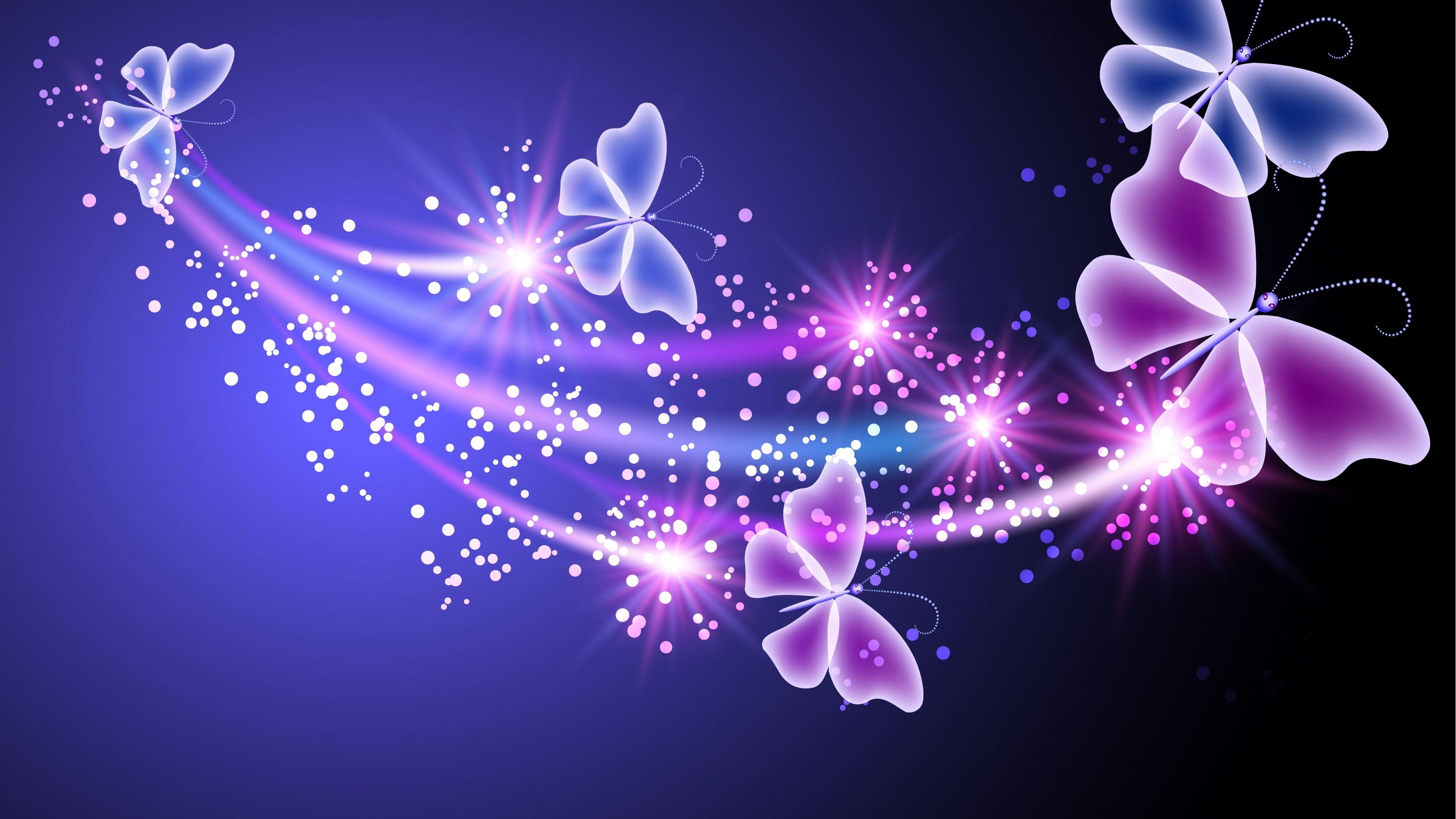 Purple Butterfly HQ Desktop Wallpaper 09327