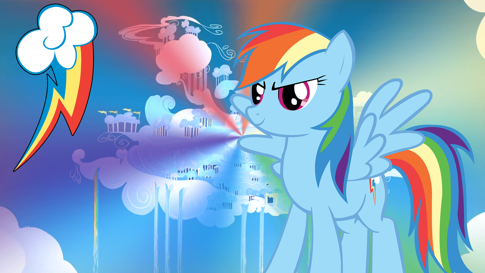 MLP Rainbow Dash Wallpaper. Rainbow Dash Little Pony Wallpaper