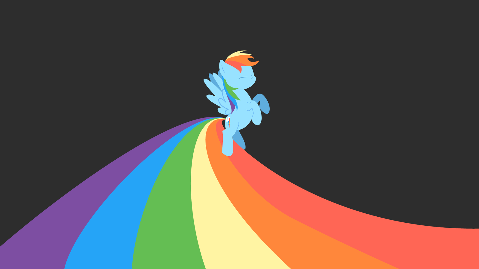 Rainbow Dash On MLP FIM Wallpaper