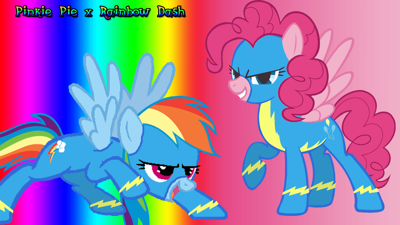 Pinkie Pie x Rainbow Dash Wallpaper.png. My Little Pony Fan