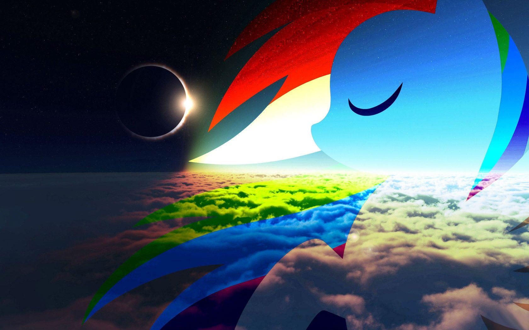 FANMADE Rainbow Dash eclipse. My Little Pony