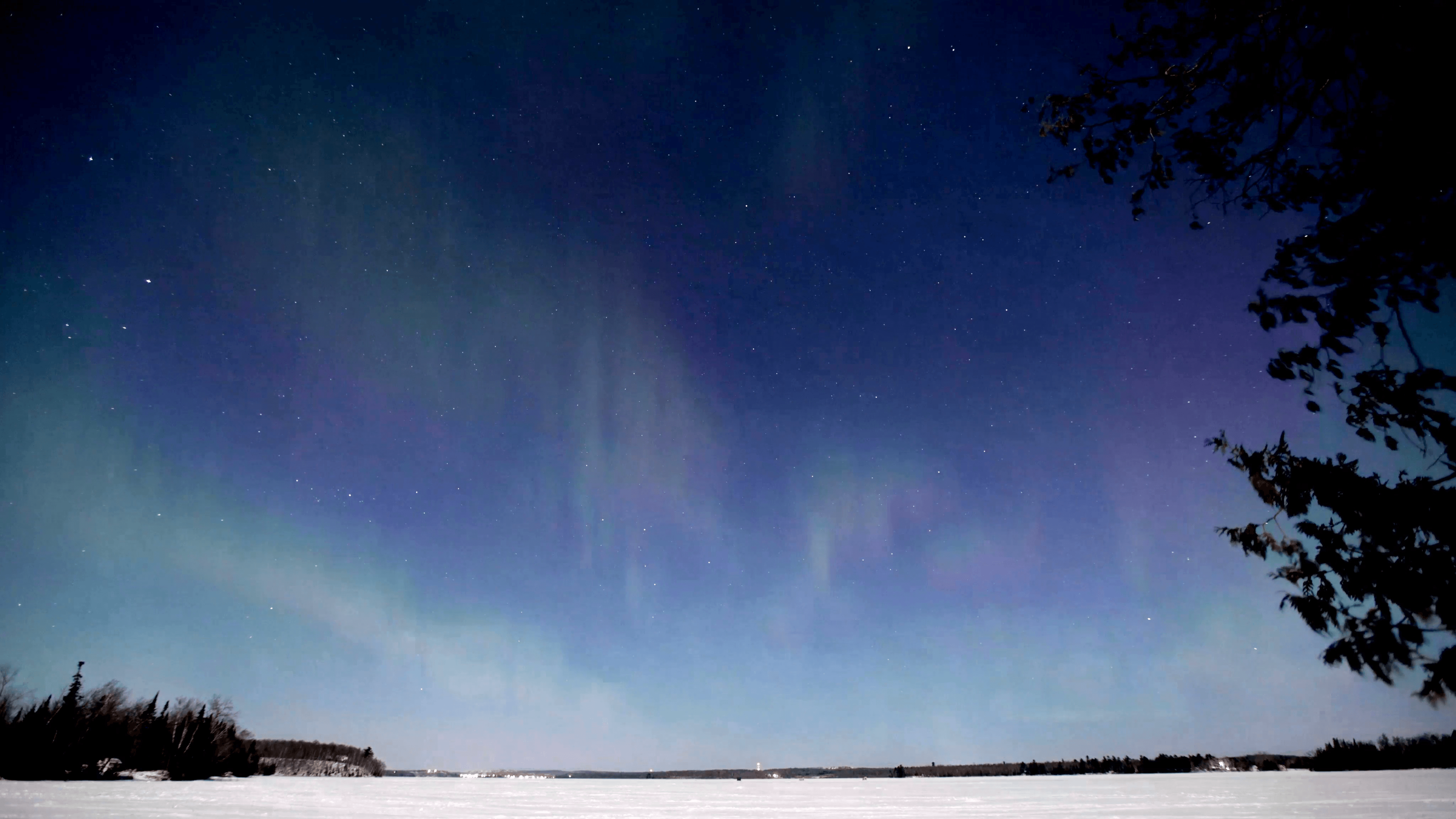 Blue Sky Aurora. We normally see the northern lights against a black