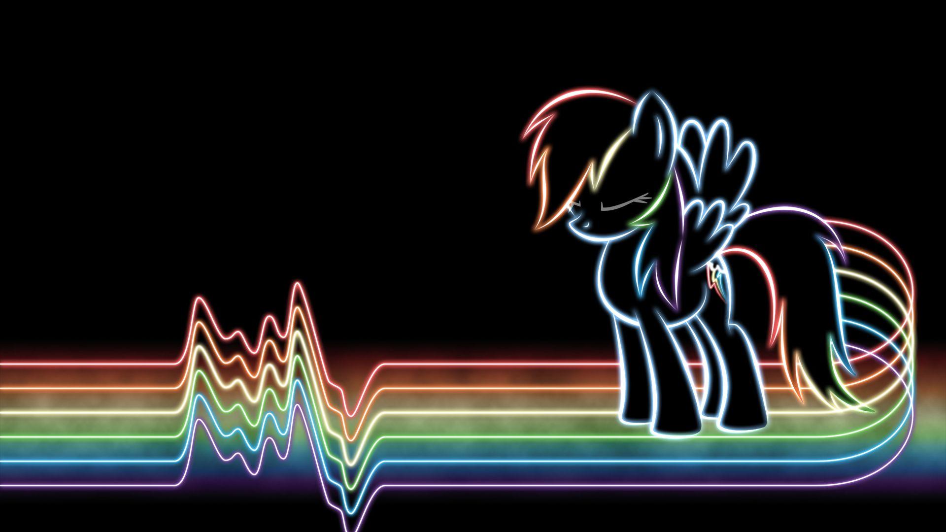 FANMADE Rainbow Dash glow wallpaper by. My