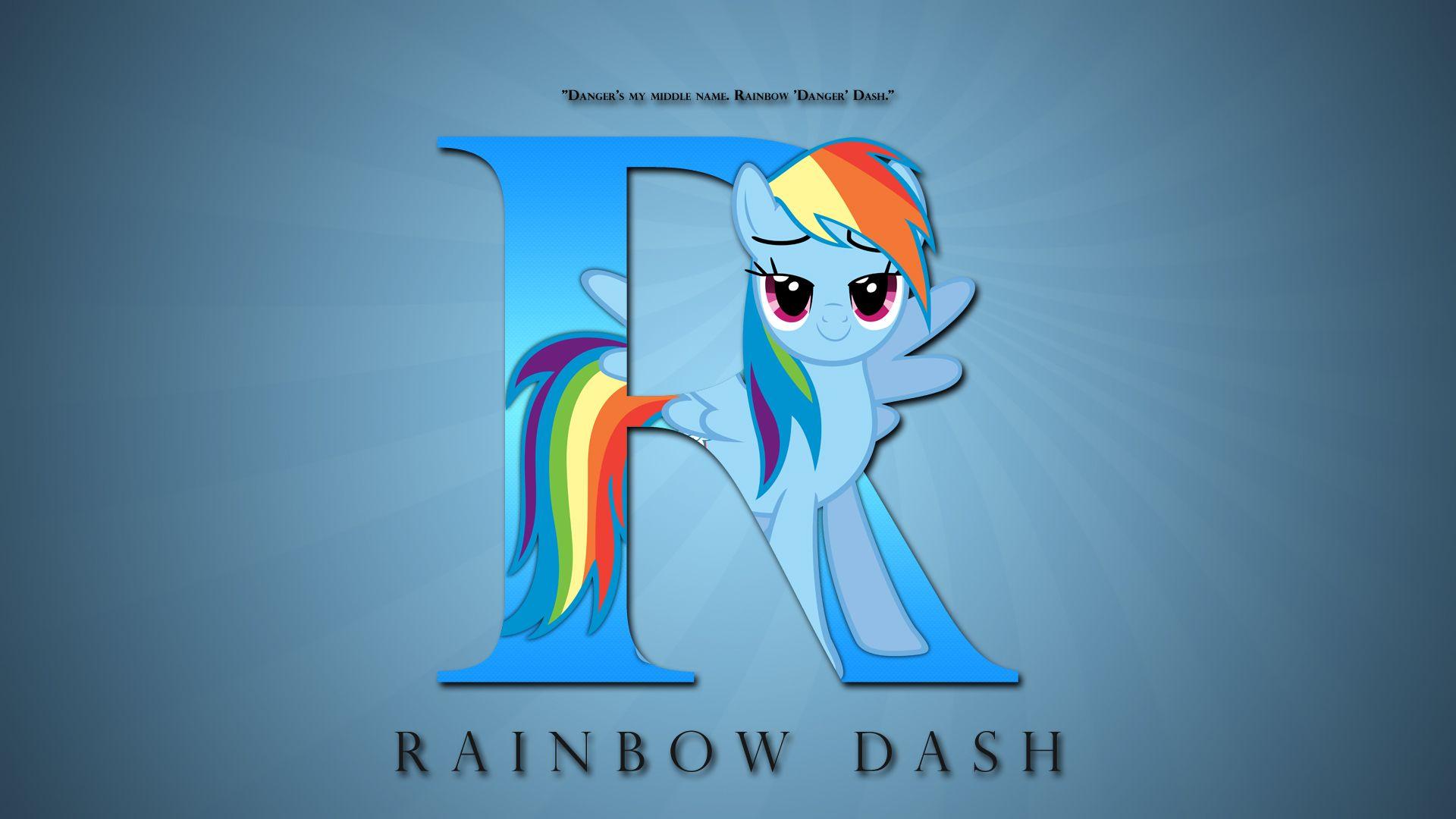 Rainbow Dash On MLP FIM Wallpaper