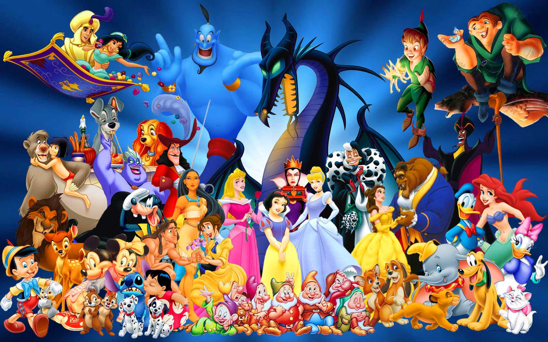 Walt Disney Cartoon Characters Wallpaper Full HD Character
