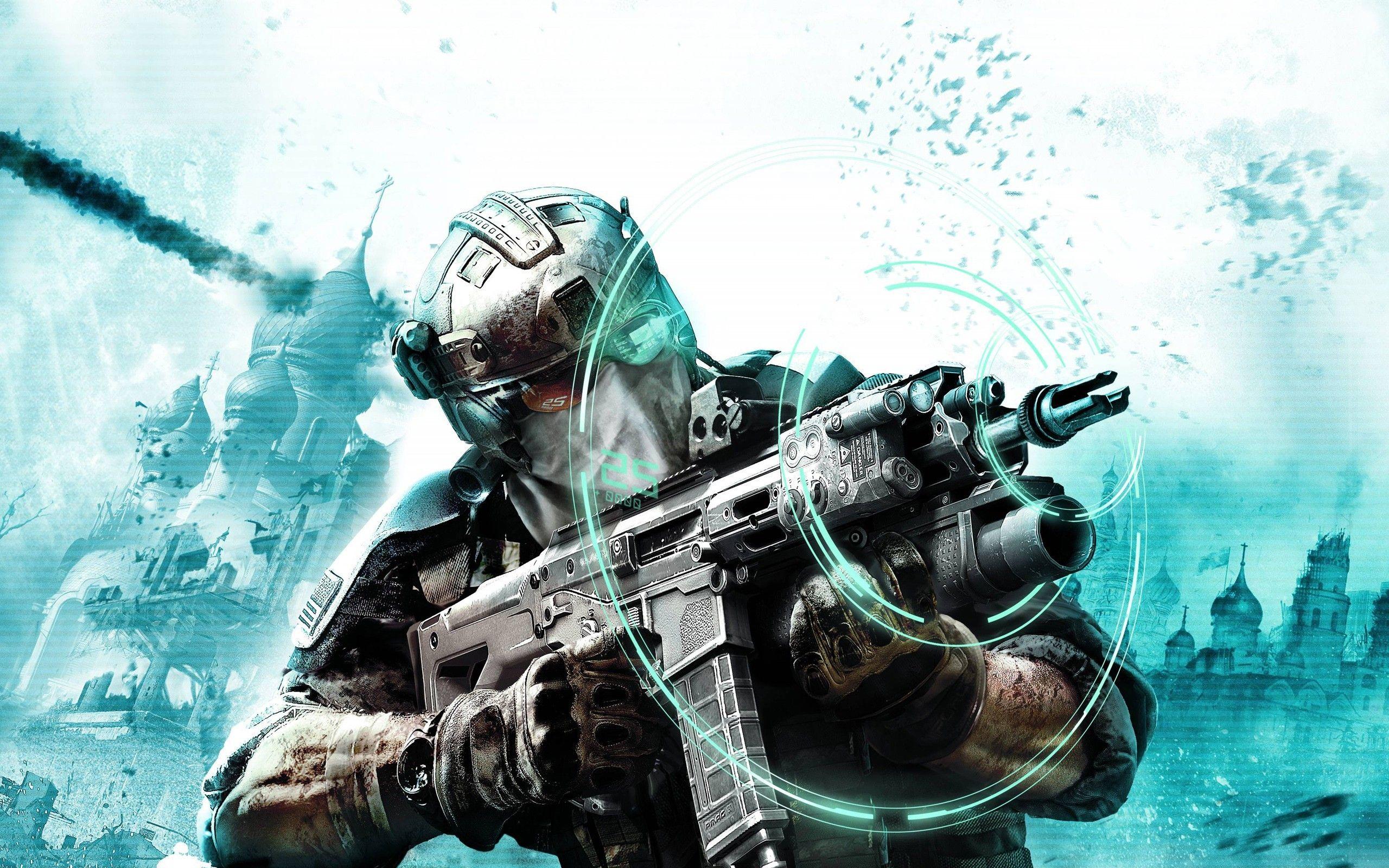Futuristic weapons technology ghost recon future soldier wallpaper