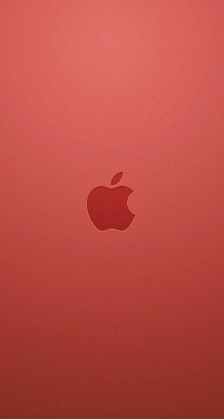 Red Apple Logo Wallpaper iPhone 4