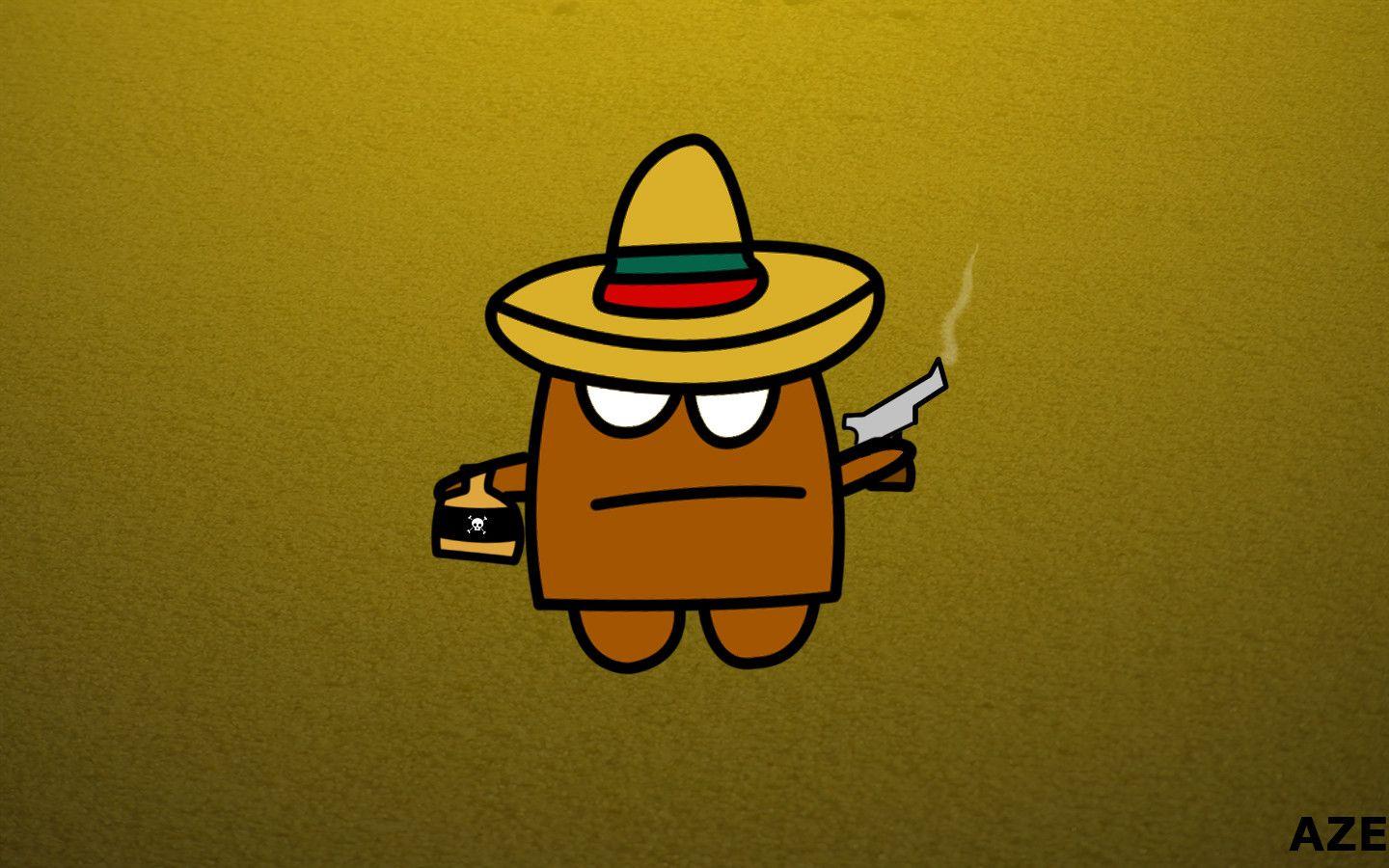 HD wallpaper humor mexican minimalistic western technology indoors   Wallpaper Flare